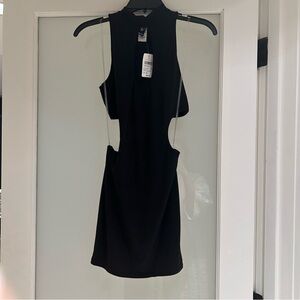 NWT Maddy Perez Black Cutout Mini Dress
